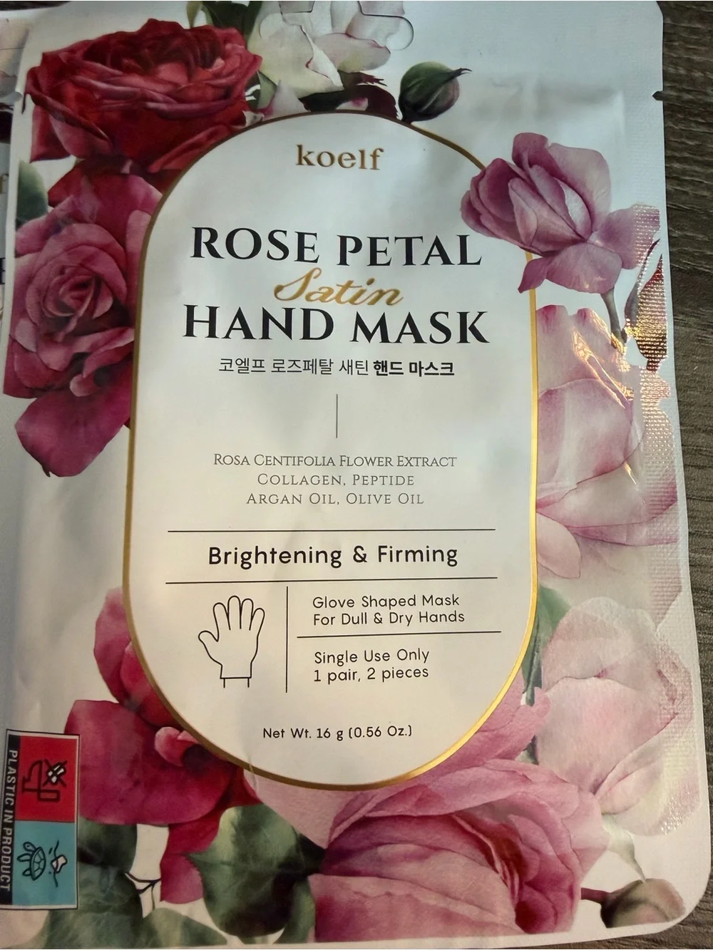 Rose Petal Satin Hand Mask Sachets -3 pack